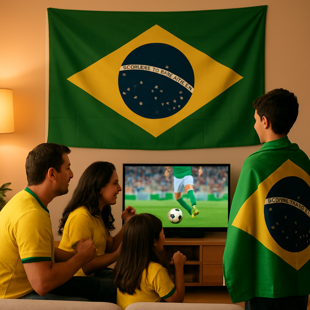 Bandeira Brasil 180x120cm Reforçada Verde Amarela
